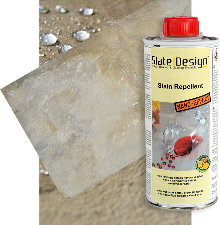 Kőfurnér impregnálás A kőfurnér lapok kőfelületének védelme érdekében Slate Design